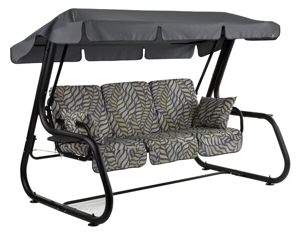 Zahradní houpačka Rimini Black Edition s bočními stolky G050-06PB PATIO 448566