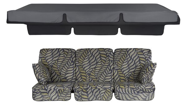 Zahradní houpačka Rimini Black Edition s bočními stolky G050-06PB PATIO 448566