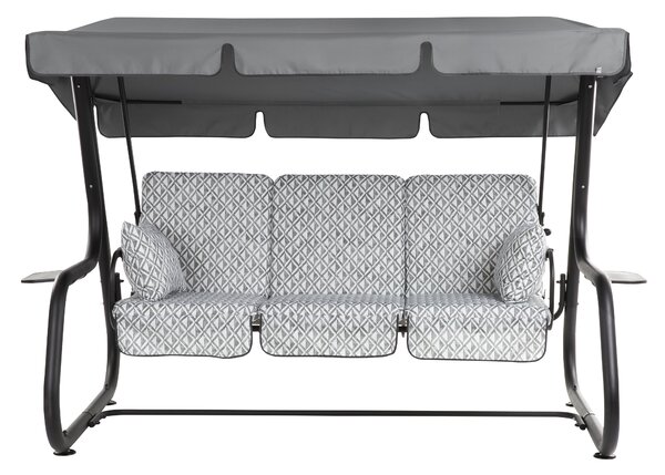 Zahradní houpačka Rimini Black Edition s bočními stolky H039-06PB PATIO 448567