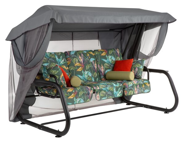 Zahradní houpačka Venezia Lux s moskytiérou, polštářky a bočními stolky G058-02PB PATIO 448548
