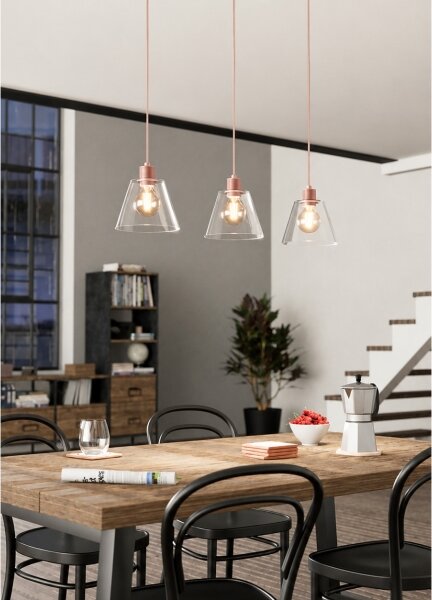 Eglo 43632 - Lustr na lanku COPLEY 3xE27/40W/230V