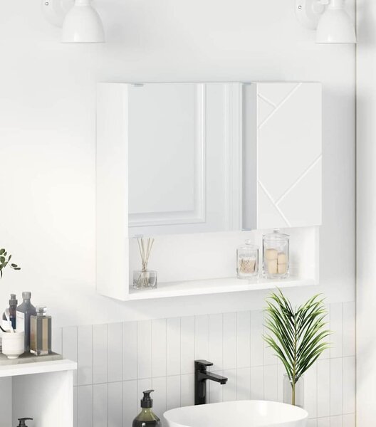 VidaXL Zrcadlová skříň 59 x 17 x 55 cm Kompozitní dřevo [883373] Barva: Staré dřevo