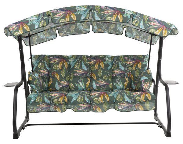Zahradní houpačka Ravenna Black Editon s bočními stolky G058-02PB PATIO 448627