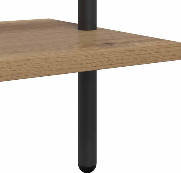 VidaXL Knihovna 5 úrovní 60 x 24 x 168 cm Kompozitní dřevo [879970] Barva: Černý dub