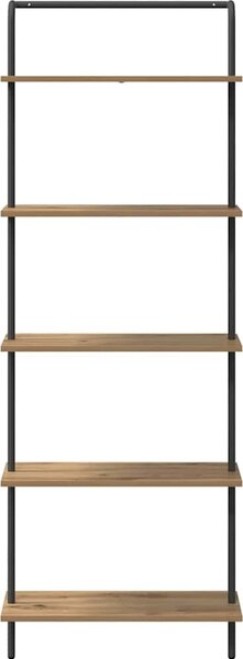 VidaXL Knihovna 5 úrovní 60 x 24 x 168 cm Kompozitní dřevo [879970] Barva: Černý dub