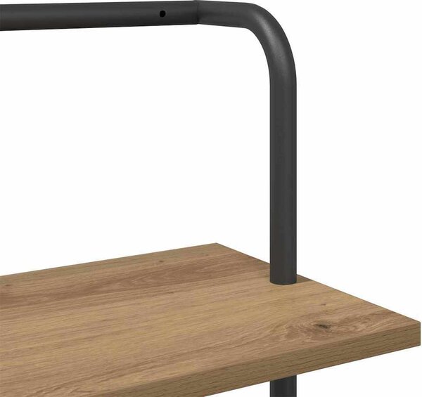 VidaXL Knihovna 5 úrovní 60 x 24 x 168 cm Kompozitní dřevo [879970] Barva: Černý dub