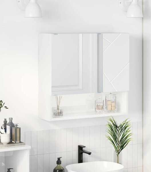 VidaXL Zrcadlová skříň 59 x 17 x 55 cm Kompozitní dřevo [883373] Barva: Staré dřevo