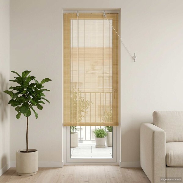 VidaXL Roleta 60 x 220 cm Bambus [42039717] Barva: Šedá