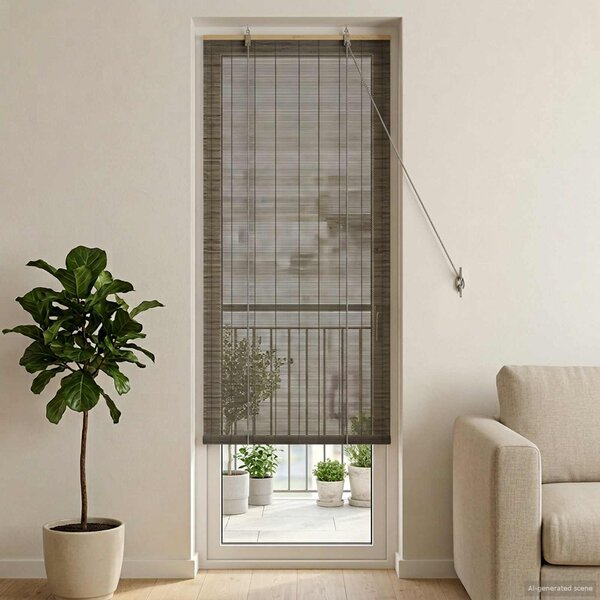 VidaXL Roleta 60 x 220 cm Bambus [42039717] Barva: Šedá