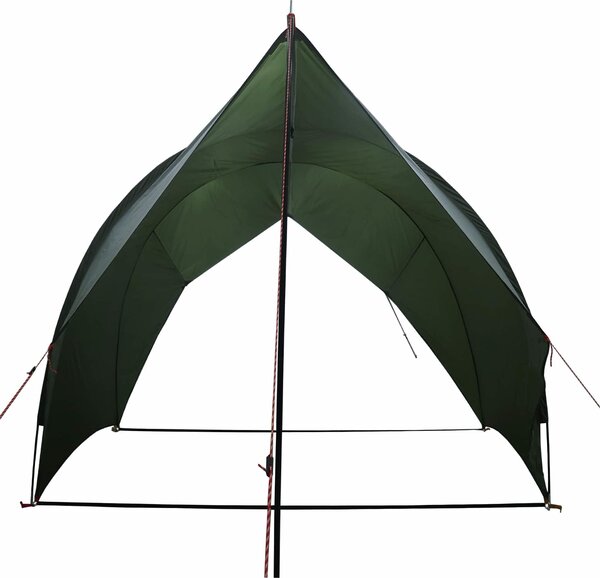 VidaXL Zadní markýza odolná vůči vodě 405 x 280 x 220 cm [42028562] Barva: Armádní zelená