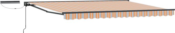 VidaXL Elektrická Retrakční markýza a 4 × 3,5 m [3422064] Barva látky: Taupe, Barva rámu: Antracit