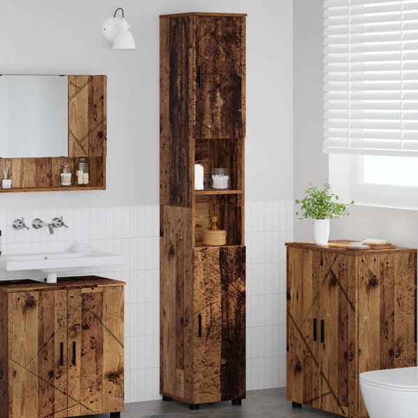 VidaXL Koupelnová skříň 30 x 35 x 192 cm [883342] Barva: Staré dřevo