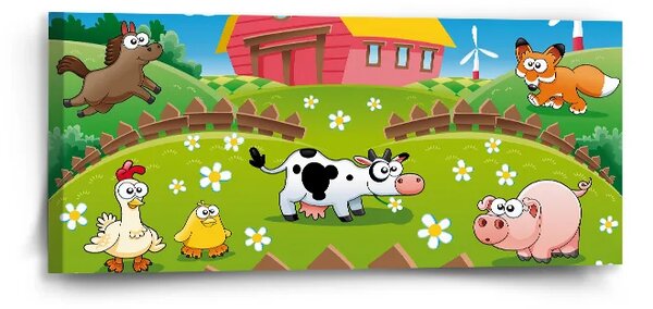 Sablio Obraz Farma - 110x50 cm