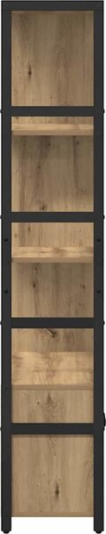 VidaXL Knihovna 80 x 30 x 155,5 cm Kompozitní dřevo [868442] Barva: kouřový dub