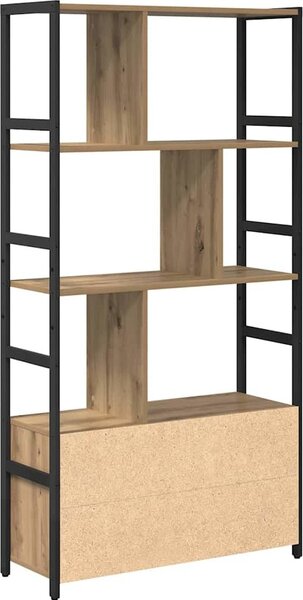 VidaXL Knihovna 80 x 30 x 155,5 cm Kompozitní dřevo [868442] Barva: kouřový dub
