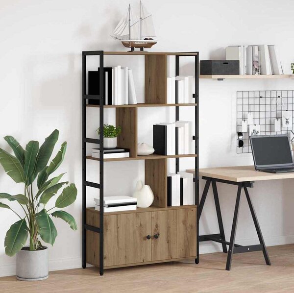 VidaXL Knihovna 80 x 30 x 155,5 cm Kompozitní dřevo [868442] Barva: kouřový dub