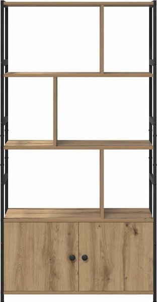VidaXL Knihovna 80 x 30 x 155,5 cm Kompozitní dřevo [868442] Barva: kouřový dub