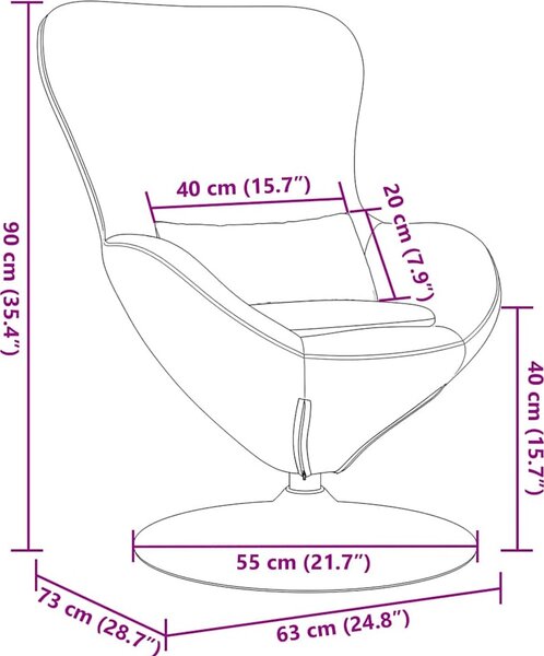 VidaXL Vajíčkové křeslo textil [42002742] Barva: Tmavě šedá