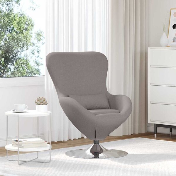 VidaXL Vajíčkové křeslo textil [42002742] Barva: Tmavě šedá