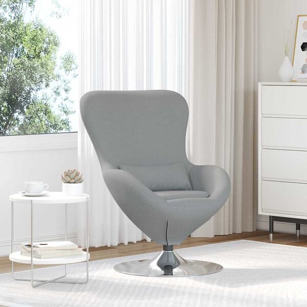 VidaXL Vajíčkové křeslo textil [42002742] Barva: Tmavě šedá