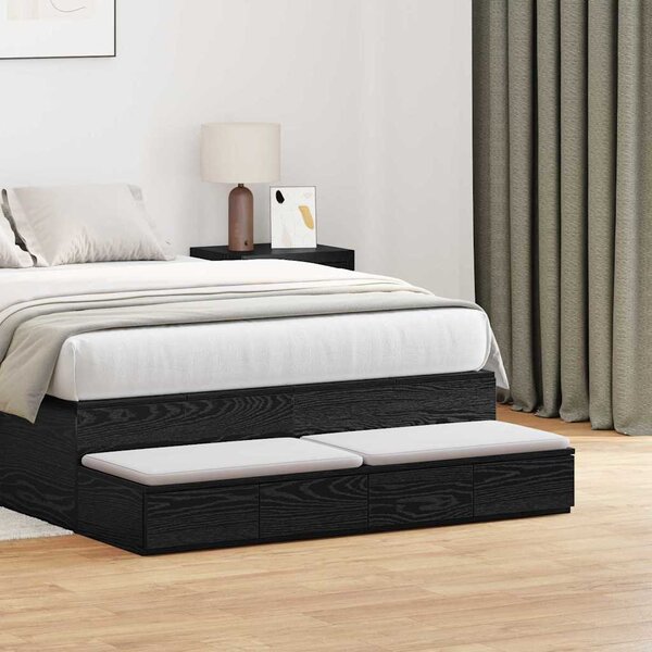 VidaXL Zásuvky pod postel 120 x 36,5 x 16,5 cm [866942] Barva: Bílá