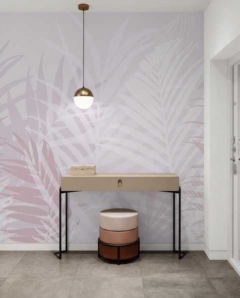 Fototapety Trendy tropické listy růžové barvy, Fototapety příroda, Fototapety palmové listy, w02026v4 : uwalls.cz