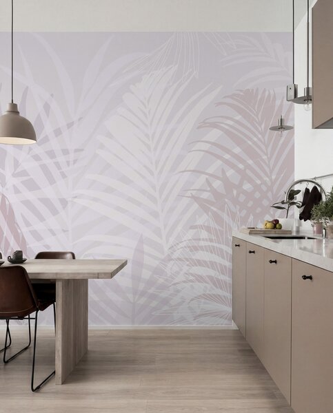 Fototapety Trendy tropické listy růžové barvy, Fototapety příroda, Fototapety palmové listy, w02026v4 : uwalls.cz