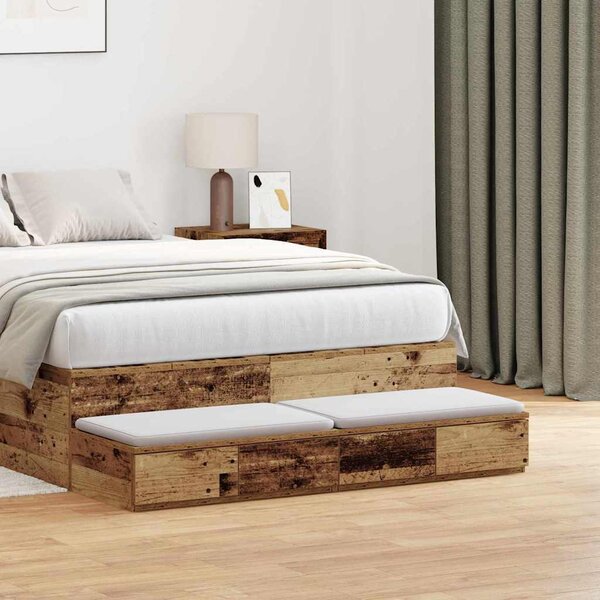 VidaXL Zásuvky pod postel 120 x 36,5 x 16,5 cm [866942] Barva: Bílá