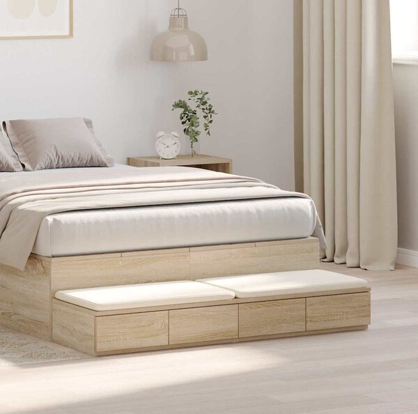 VidaXL Zásuvky pod postel 120 x 36,5 x 16,5 cm [866942] Barva: Bílá