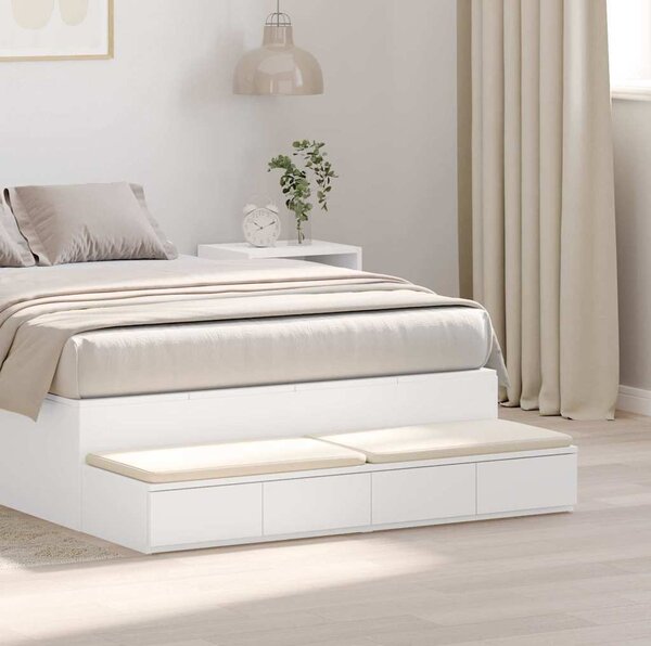 VidaXL Zásuvky pod postel 120 x 36,5 x 16,5 cm [866942] Barva: Bílá