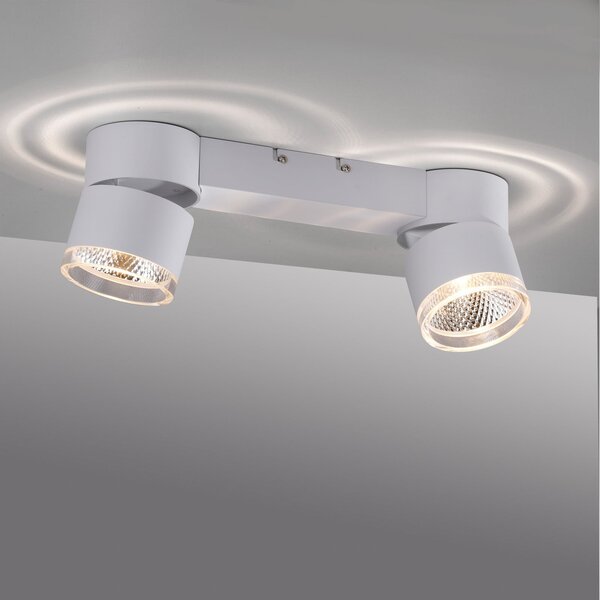 Stropní Lampa PURE, Nola, stmívatelné, Bílá, Obývací pokoj, Kov, Moderní