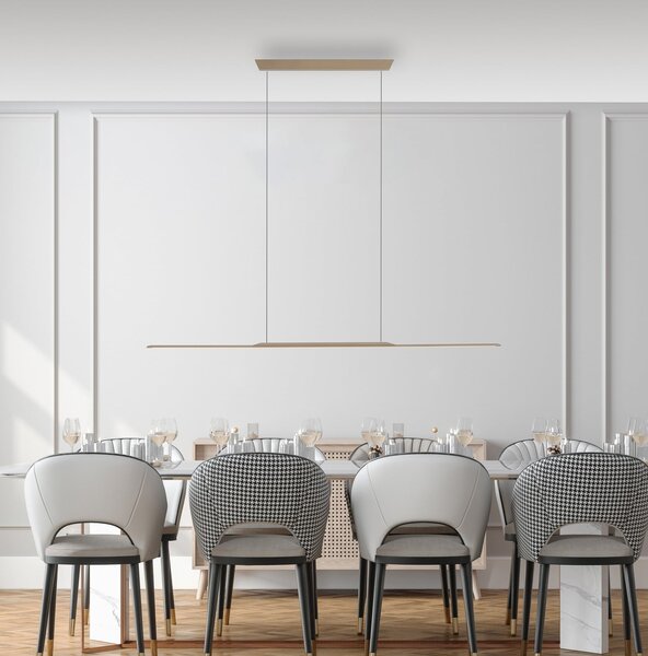 Závěsná svítidlo PURE, Surface, stmívatelné, Bronzová / starobylá mosaz, Obývací pokoj, Hliník, Moderní
