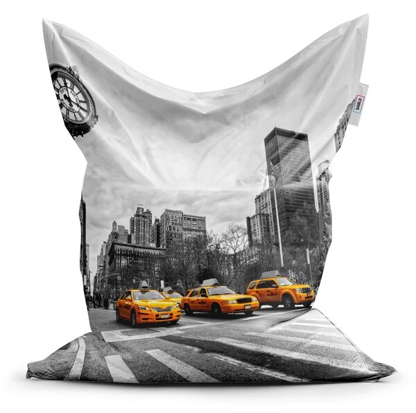 Sablio Sedací vak Classic Žluté taxiky - 150x100 cm