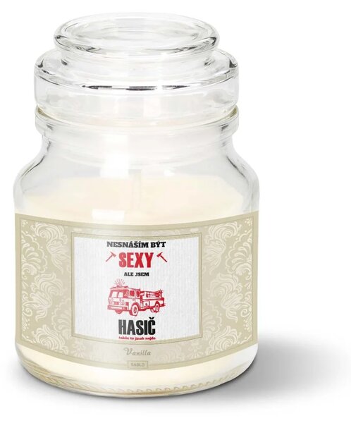 Sablio Svíčka Nesnáším být sexy, ale jsem hasič - 120 g