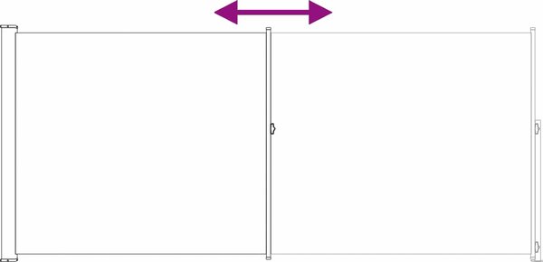 VidaXL Výsuvná boční markýza Obdélníkový 220 x 300 cm Polyester [42035321] Barva: antracitová