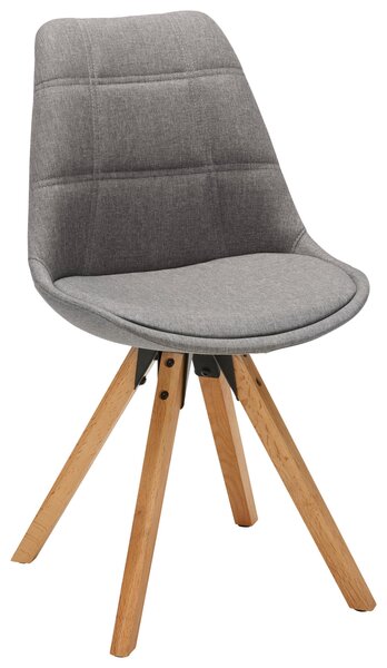 ŽIDLE, barvy dubu, světle šedá Carryhome - Jídelní židle