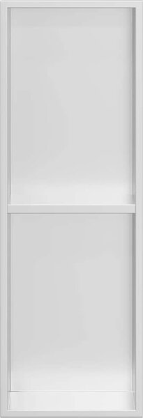 VidaXL Sprchový nik Bílá 60 x 20 x 9,5 cm Nerezová ocel [42012665] Barva: Kartáčovaný stříbro