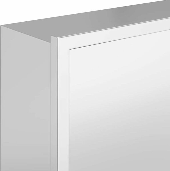 VidaXL Sprchový nik Bílá 60 x 20 x 9,5 cm Nerezová ocel [42012665] Barva: Kartáčovaný stříbro
