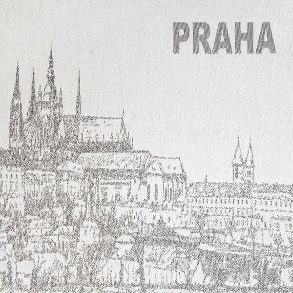 Utěrka DESIGN praha šedá 50 x 70 cm