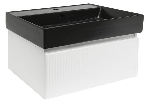 Koupelnová skříňka s umyvadlem SAT Evolution 78x30x44,8 cm bílá mat SATEVO80WMU2B
