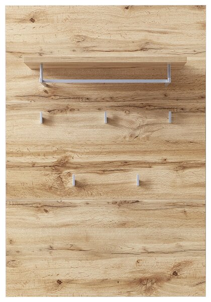 ŠATNÍ PANEL, barvy stříbra, barvy dubu, 80/117/30 cm Voleo - Šatní panely