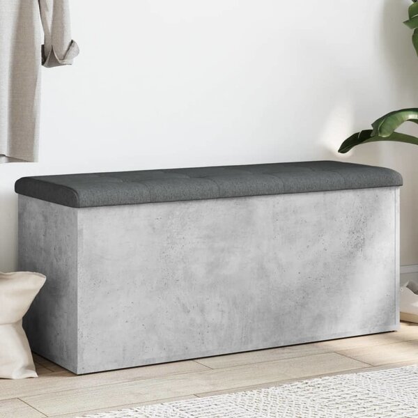 VidaXL Úložná lavice 102 x 42 x 45 cm kompozitní dřevo [835055] Barva: Betonová šedá