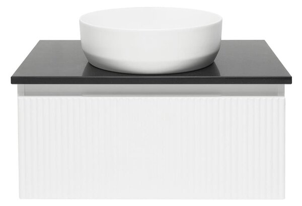 Koupelnová skříňka s deskou z umělého kamene SAT Evolution 78x30x44,8 cm bílá mat SATEVO80WMTK
