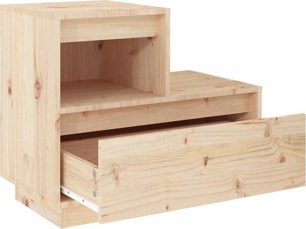 VidaXL Noční stolek 60 x 34 x 51 cm masivní borové dřevo [814376] Barva: Přírodní