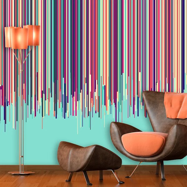 Sablio Tapeta Stékající barva - 125x75 cm