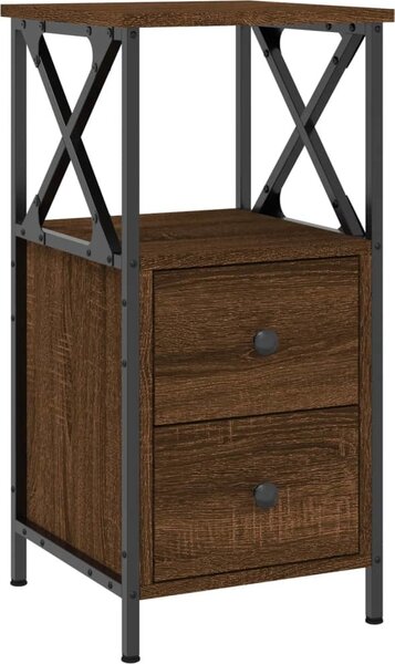 VidaXL Noční stolek 34 x 35,5 x 70 cm kompozitní dřevo [825943] Barva: šedá sonoma