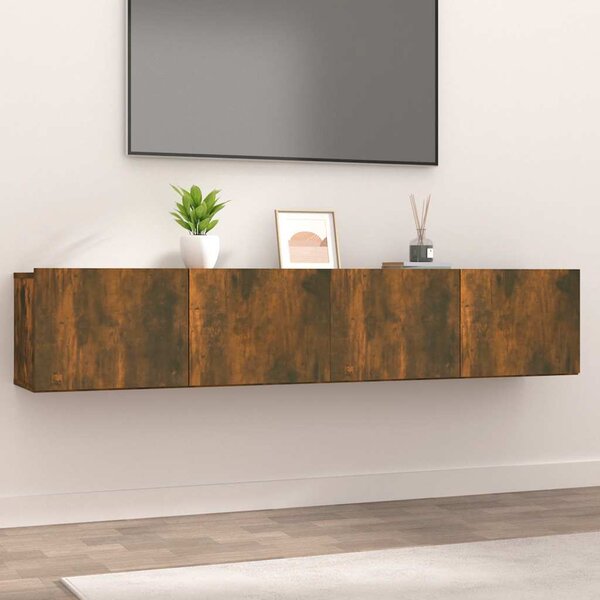 VidaXL TV skříňky 2 ks 80 x 30 x 30 cm kompozitní dřevo [820463] Barva: Bílá