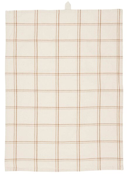 Utěrka Eskild Natural/Brown check