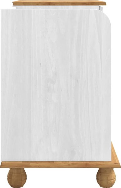 VidaXL Úložná lavice ASKIM 100 x 39 x 62 cm Masivní borové dřevo [4105441] Barva: Hnědá