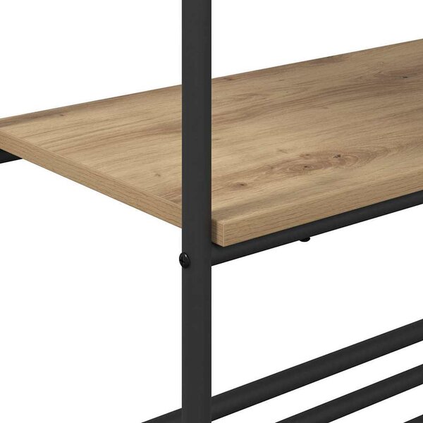 VidaXL Kovový stojan na oblečení 60 x 30 x 171 cm [868462] Barva: dub sonoma